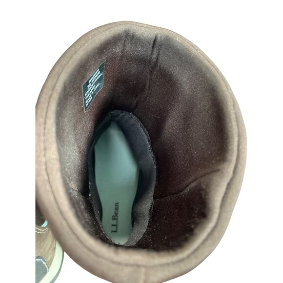 L.L. Bean Tex 2.5 Womans Brown Black Waterproof Winter Boots Sz 7.5M SKU 9402 - Picture 10 of 14